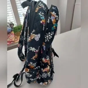 $155 Vera Bradley Merry Mischief Backpack Navy Blue NWT~Vera Bradley Merry Mischief Compact Backpack - Navy Blue  main image 3